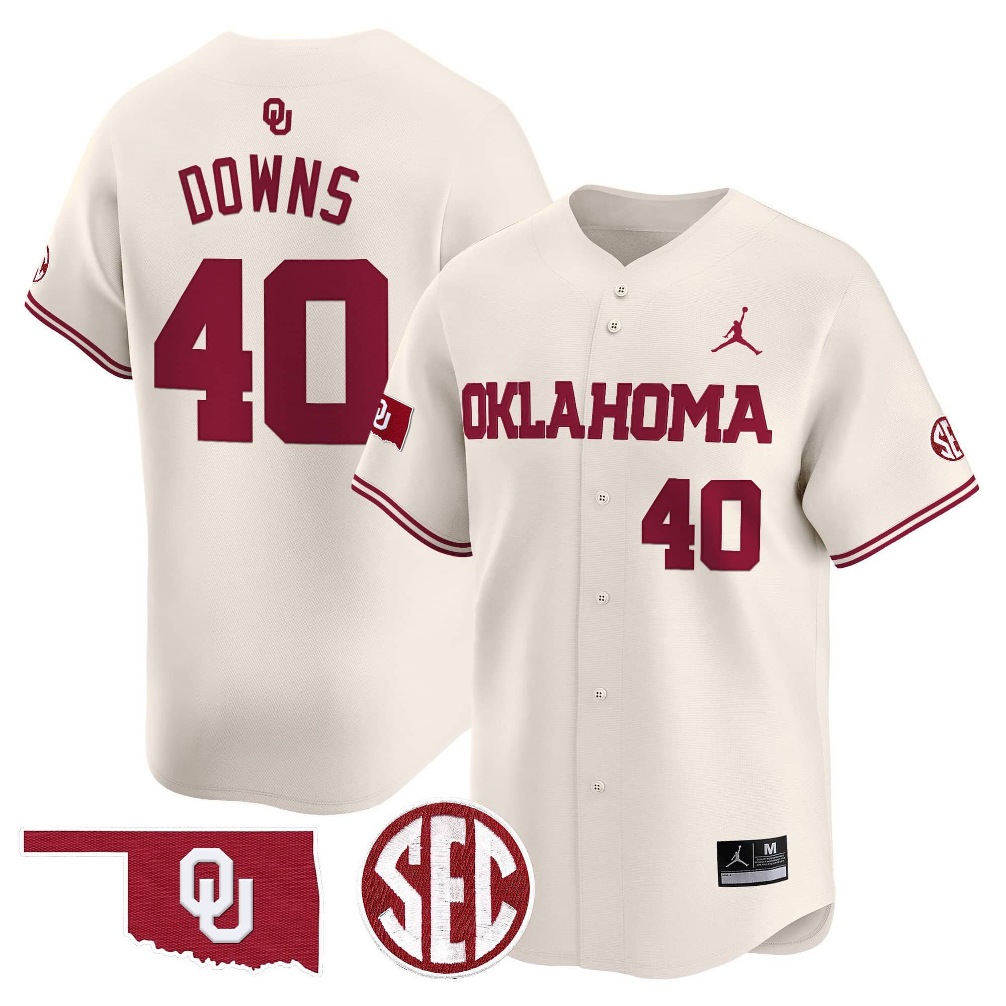 Men Oklahoma Sooners #40 Downs Cream 2024 Vapor Premier Limited NCAA Jersey->indianapolis colts->NFL Jersey